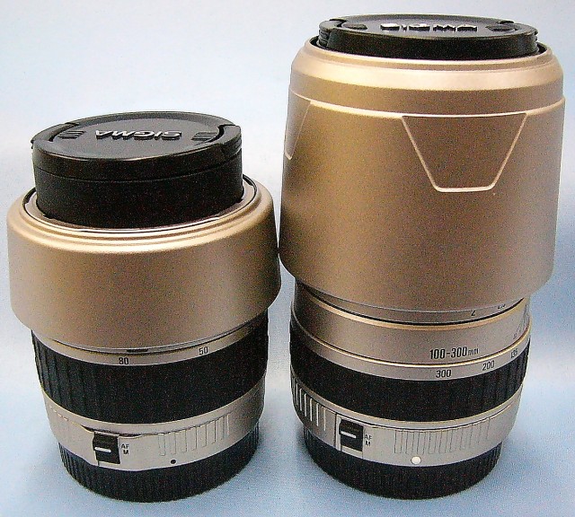 SIGMA　レンズ　Wズームセット　28-80mm+100-300mm