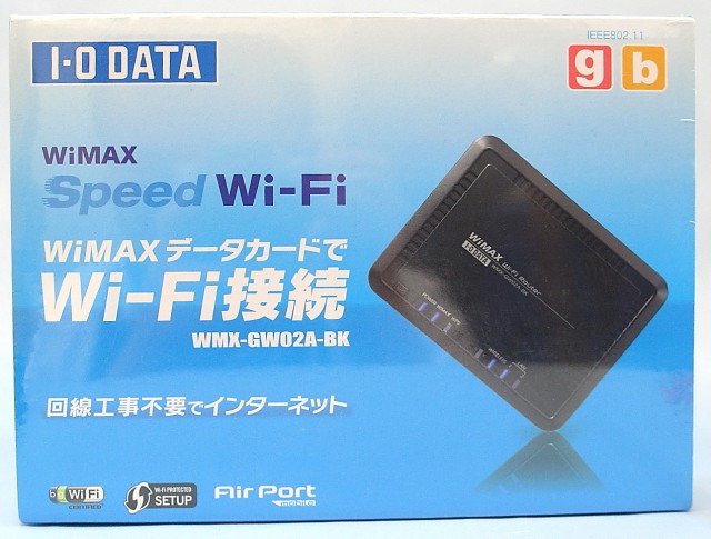 I・O DATA　WiMAX対応モバイルルーター　WMX-GW02A-BK