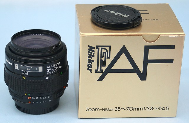Nikon　レンズ　Ai AF NIKKOR 35-70mm 3.3-4.5