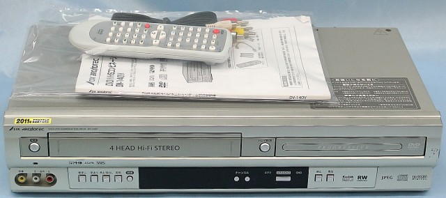 DX BROADREC　VHS/DVDデッキ　DV-140V