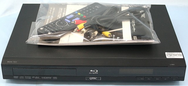 QTEC　BDプレーヤー　BDX-701