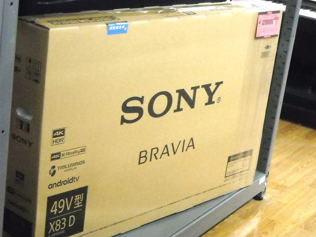 SONY 液晶テレビ 49V型 BRAVIA(ブラビア) KJ-49X8300D | ハードオフ西尾店