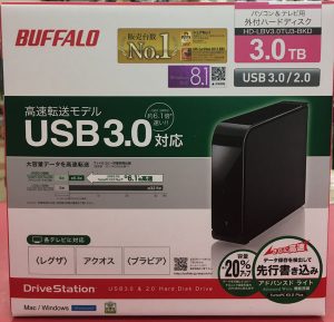 BUFFALO 外付けHDD 4TB HD-LC4.0U3-BKE入荷しました｜ ハードオフ三河安城店