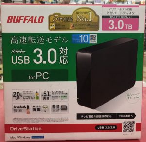 BUFFALO 外付けHDD HD-LB3.0TU3-BKD入荷しました｜ ハードオフ三河安城店