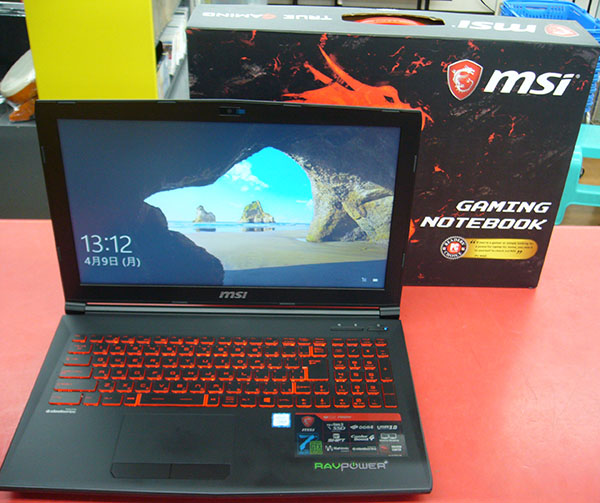 MSI ノートパソコン GL62-7RDX-1060JP| ハードオフ豊田上郷店